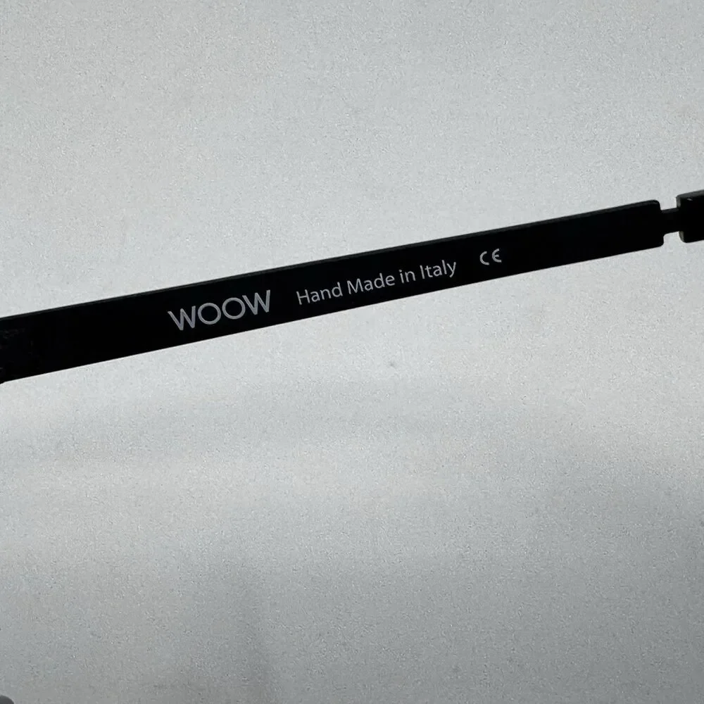 WOOW Much Better 4 TM01 Eyeglass Frames Black 53-21-145 Hand Made in Italy